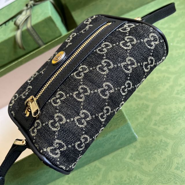 2022 GG original denim ophidia mini bag 517350 black