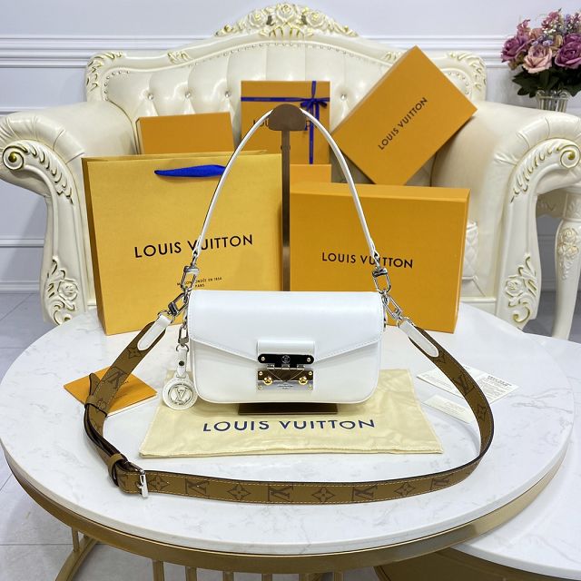 2022 Louis vuitton original calfskin swing handbag M20395 white