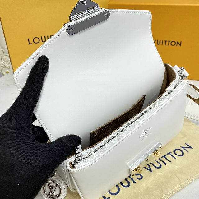 2022 Louis vuitton original calfskin swing handbag M20395 white