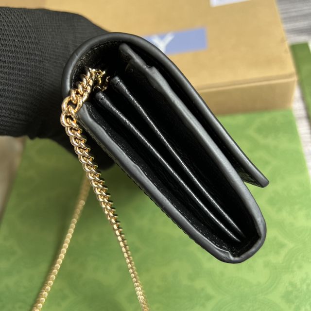 GG original denim jackie 1961 chain wallet 652681 black