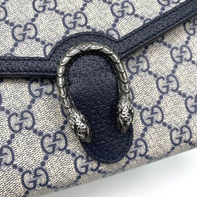 GG original canvas mini chain bag 401231 navy blue