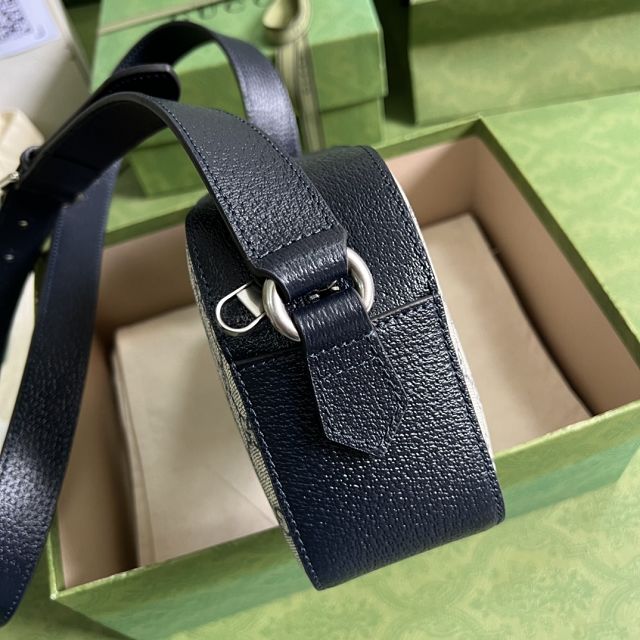 GG original canvas small shoulder bag 681064 navy blue