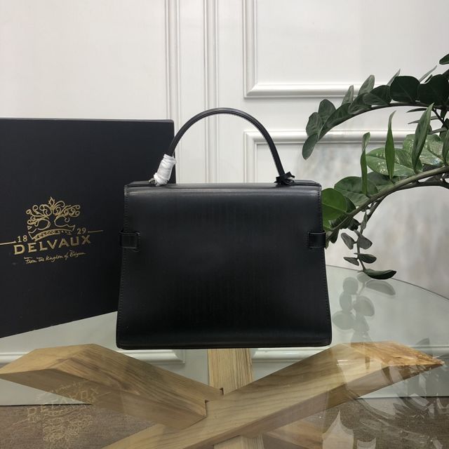 Delvaux original box calfskin tempete medium bag AA0562 black