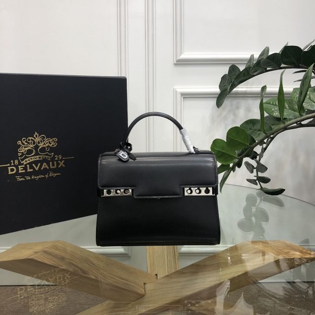 Delvaux original box calfskin tempete pm bag AA0505 black