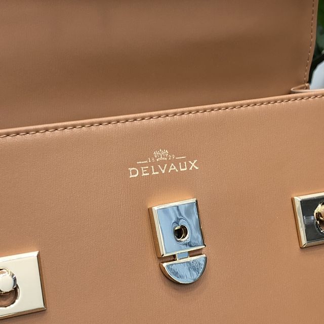 Delvaux original box calfskin tempete medium bag AA0562 brown