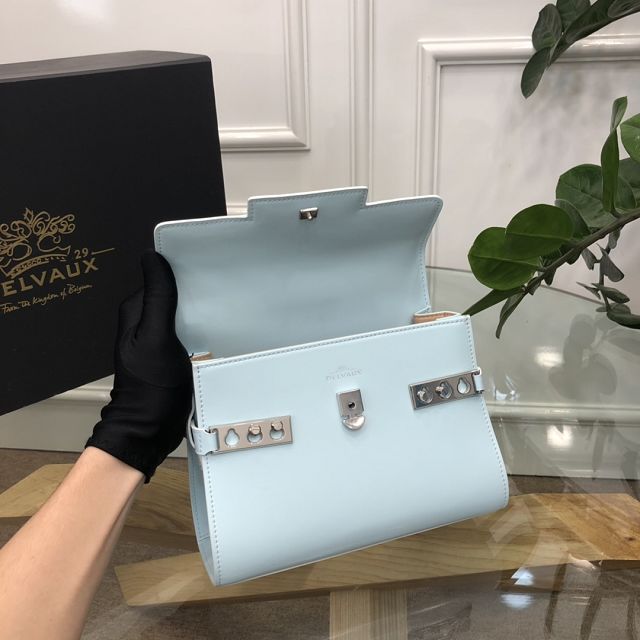 Delvaux original box calfskin tempete pm bag AA0505 ice blue