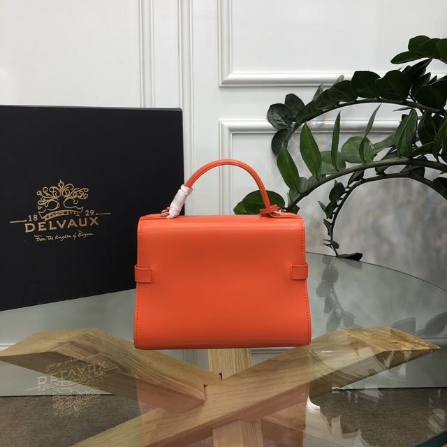 Delvaux original box calfskin tempete pm bag AA0505 orange