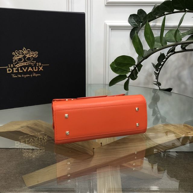 Delvaux original box calfskin tempete pm bag AA0505 orange