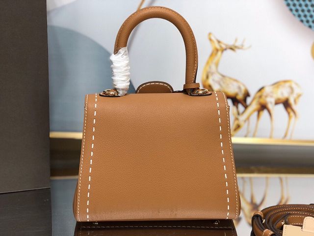 Delvaux original grained calfskin brillant mini bag AA0406 caramel