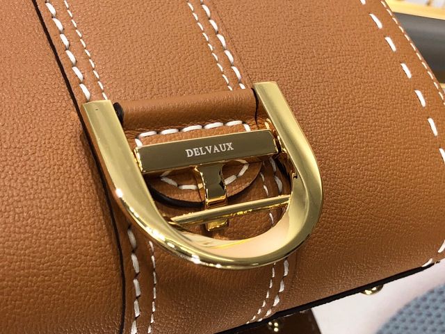 Delvaux original grained calfskin brillant mini bag AA0406 caramel