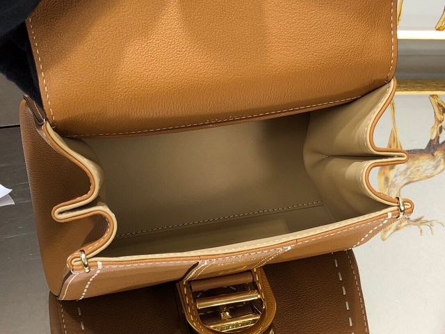 Delvaux original grained calfskin brillant mini bag AA0406 caramel