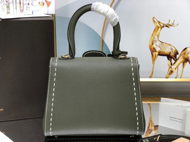 Delvaux original grained calfskin brillant mini bag AA0406 khaki green