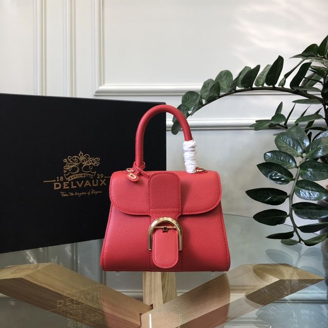 Delvaux original grained calfskin brillant mini bag AA0406 red