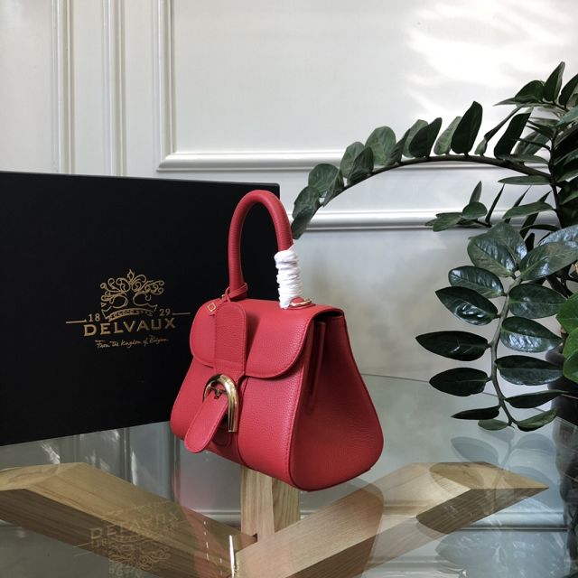 Delvaux original grained calfskin brillant mini bag AA0406 red