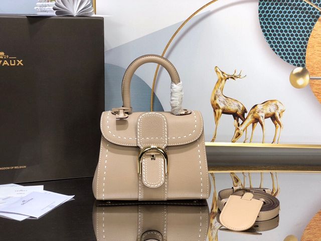 Delvaux original grained calfskin brillant mini bag AA0406 sand