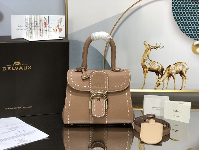 Delvaux original grained calfskin brillant mini bag AA0406 tender beige