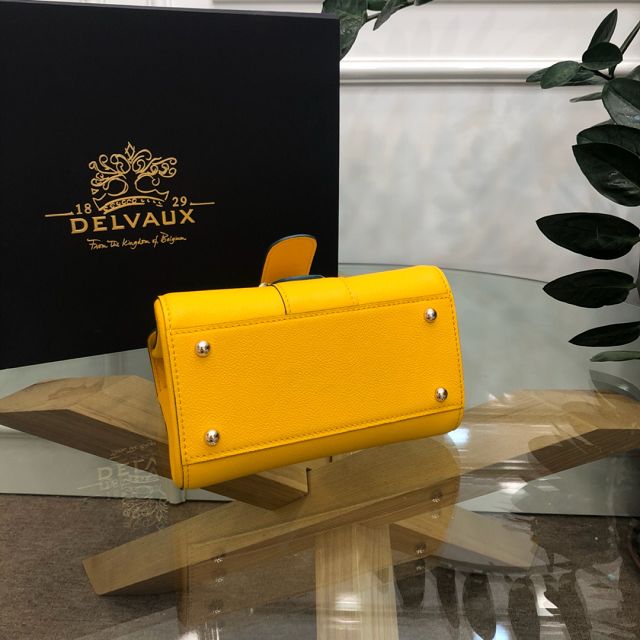 Delvaux original grained calfskin brillant mini bag AA0406 yellow