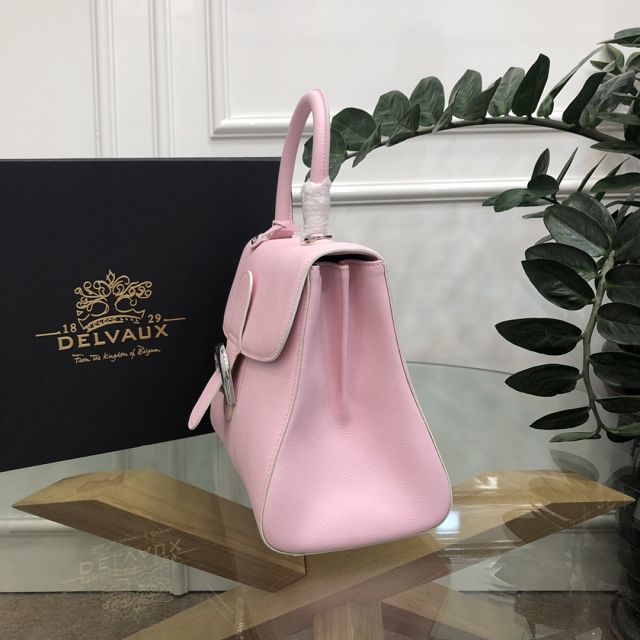 Delvaux original grained calfskin brillant bag MM AA0555 pink