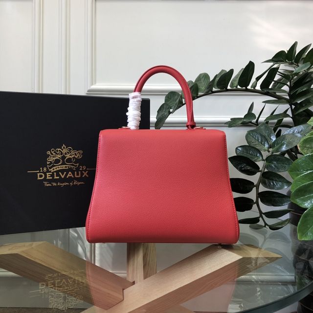 Delvaux original grained calfskin brillant bag MM AA0555 red