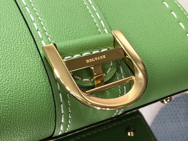 Delvaux original grained calfskin brillant bag MM AA0555 vert criquet