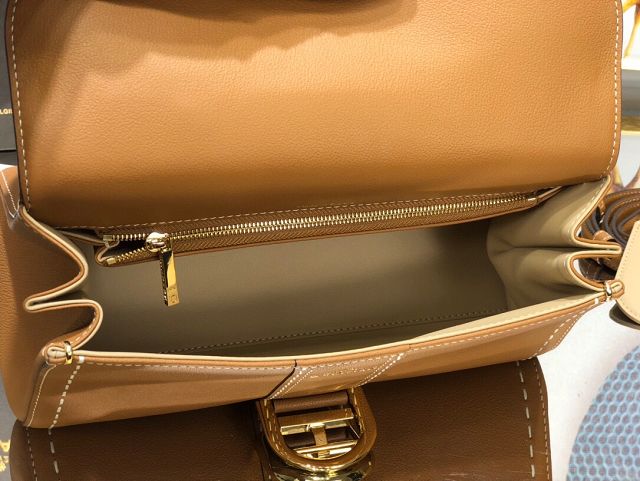 Delvaux original grained calfskin brillant small bag AA0417 caramel