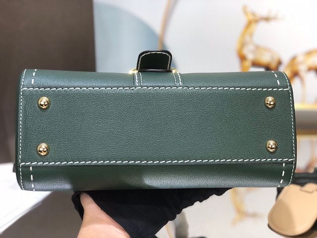 Delvaux original grained calfskin brillant small bag AA0417 emerald green