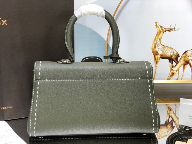 Delvaux original grained calfskin brillant small bag AA0417 khaki green