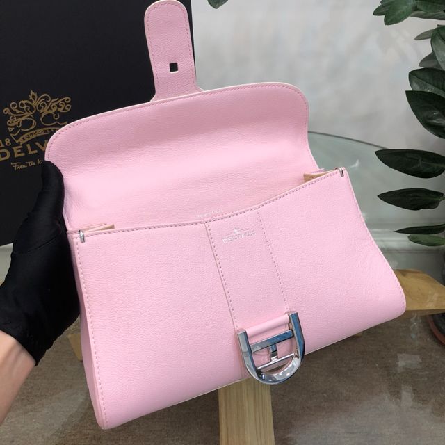 Delvaux original grained calfskin brillant small bag AA0417 pink