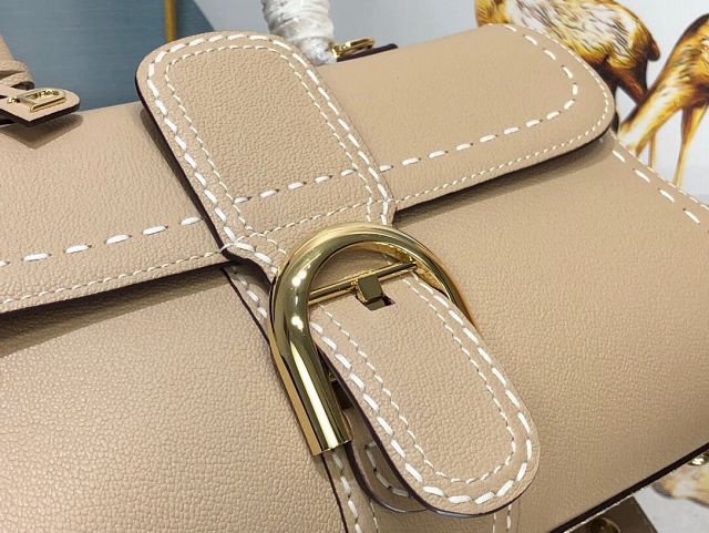 Delvaux original grained calfskin brillant small bag AA0417 sand