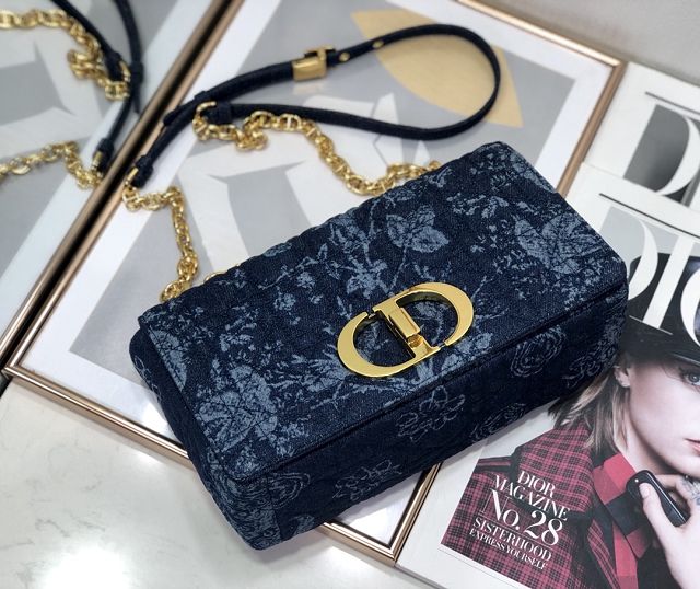 Dior original denim medium caro bag M9242 blue