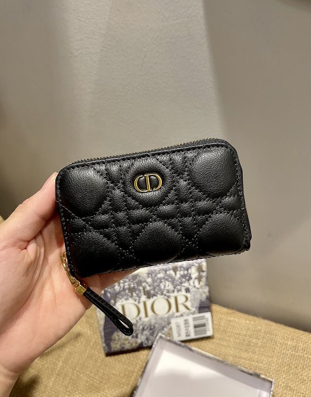 Dior original lambskin caro chain wallet S5087 