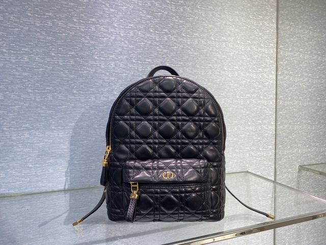 Dior original lambskin meduim backpack M9221 black