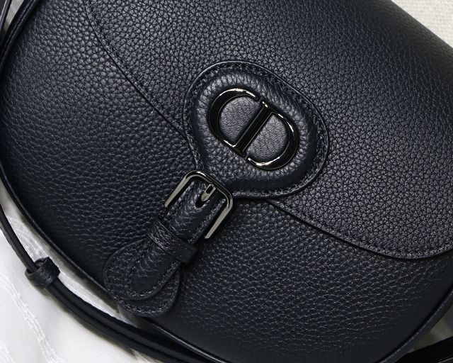 Dior original grained calfskin medium bobby bag M9319 black