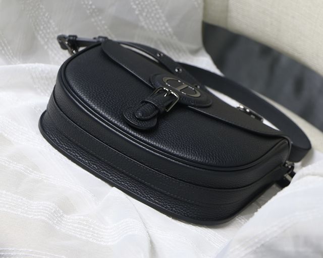 Dior original grained calfskin medium bobby bag M9319 black