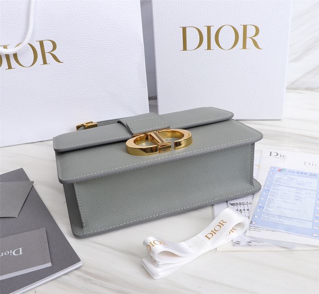 Dior original grained calfskin 30 montaigne bag M9203 gray