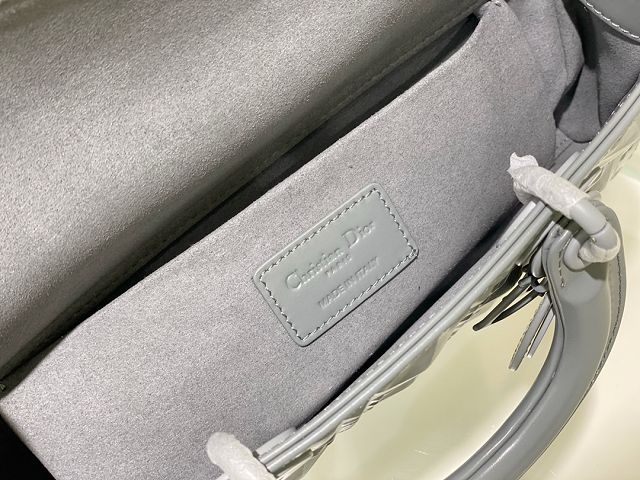 Dior original calfskin lady D-Joy bag M0540 gray