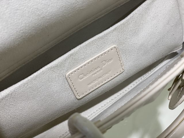 Dior original calfskin lady D-Joy bag M0540 white