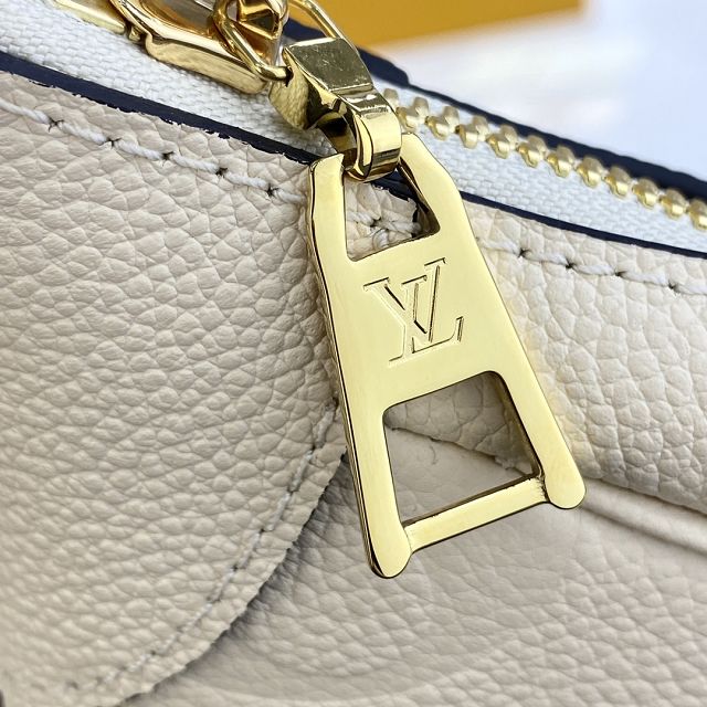 Louis vuitton original calfskin bagatelle BB hobo bag M46099 beige