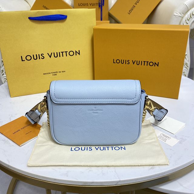 Louis vuitton original calfskin lockme tender bag M59984 blue