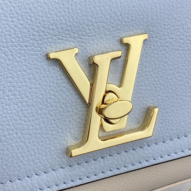 Louis vuitton original calfskin lockme tender bag M59984 blue