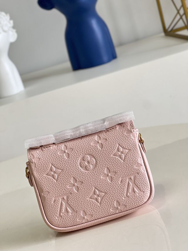 Louis vuitton original calfskin micro metis pochette M81389 pink