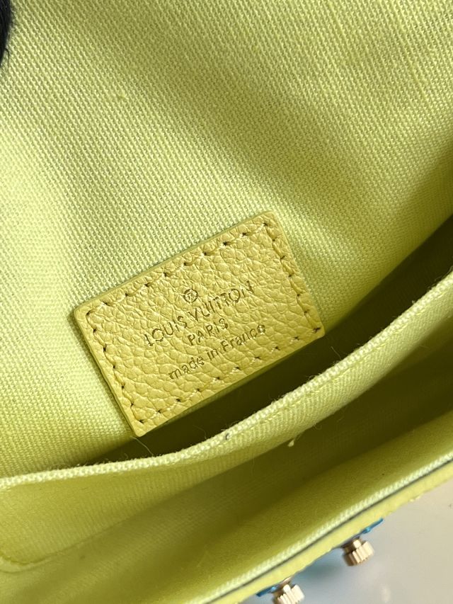 Louis vuitton original calfskin micro metis pochette M81407 yellow