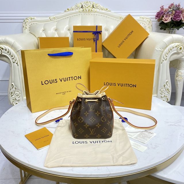 Louis vuitton original monogram canvas nano noe bag M41346