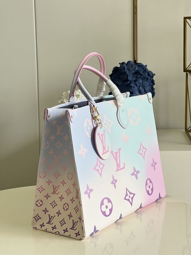 Louis vuitton original monogram onthego gm M46076 sunrise pastel