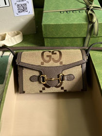 GG original canvas horsebit 1955 mini bag 699296 camel