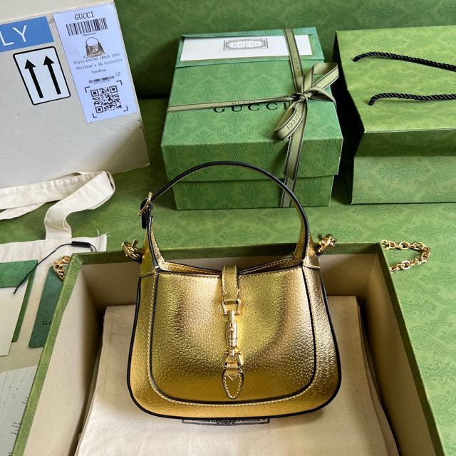 GG original calfskin jackie 1961 mini bag 675799 gold