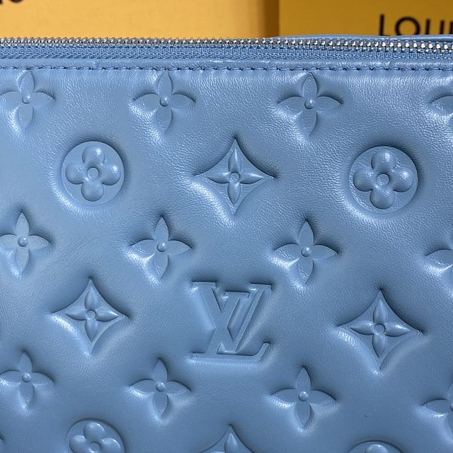 2023 Louis vuitton original lambskin coussin pm bag M57699 blue