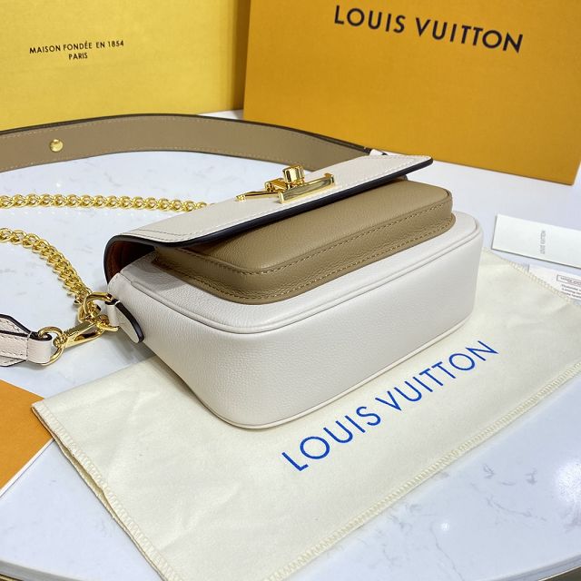 Louis vuitton original calfskin lockme tender bag M59733 beige