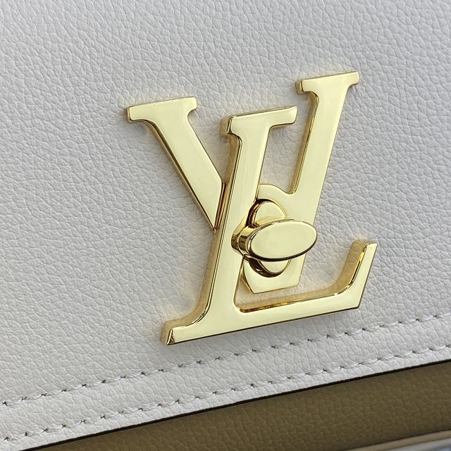 Louis vuitton original calfskin lockme tender bag M59733 beige