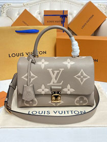 Louis vuitton original calfskin madeleine MM handbag M46041 grey